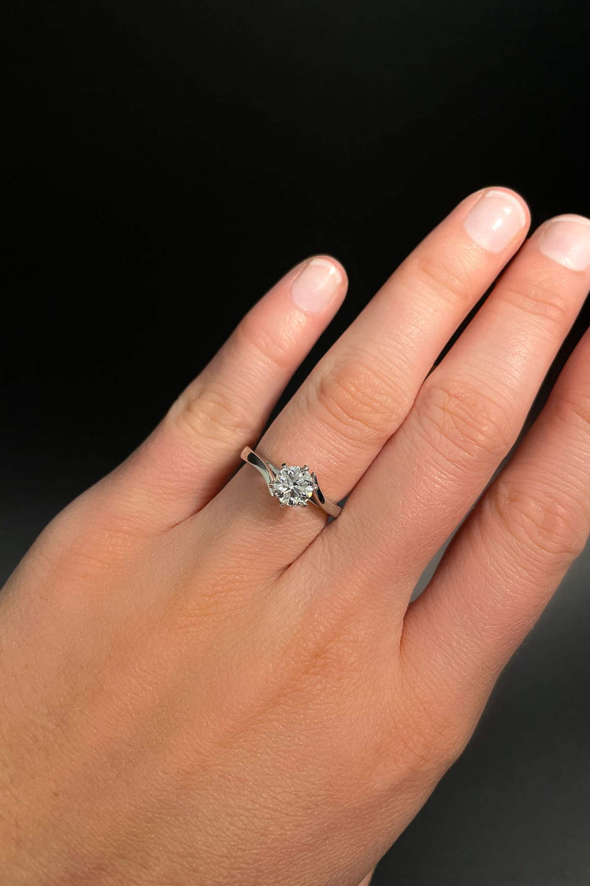 Buy 1 Carat Diamond Engagement Ring, 6 Prong Engagement Ring, Solitaire  Engagement Ring, 6 Prong Wedding Ring, Bridal Ring, Promise Ring Diamond  Online in India - Etsy